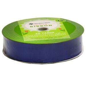 Member's Mark Premium Wired Ribbon 50 Yards 1-1/2 in Width, Royal Blue